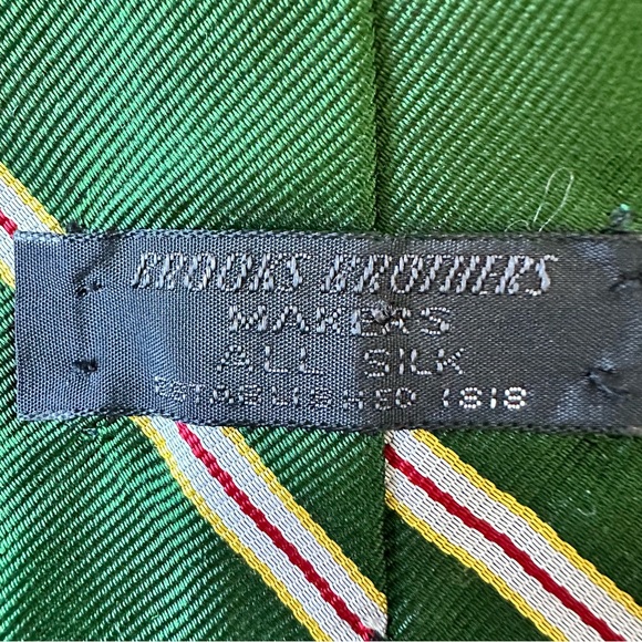 Brooks Brothers 100% Silk Tie-Vintage - Picture 4 of 4